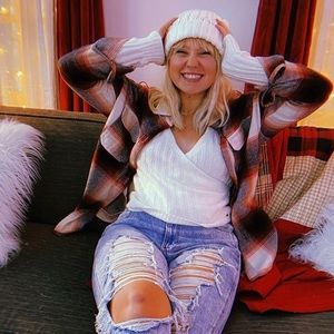 Red and Black Plaid Shacket